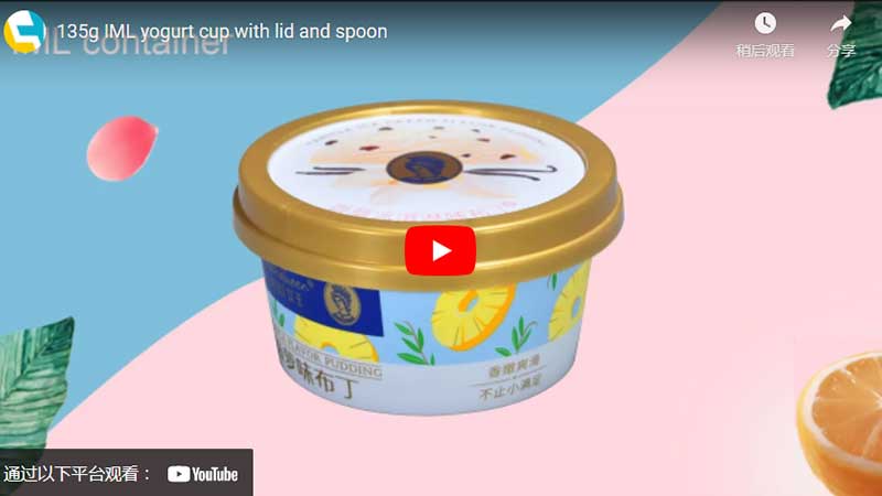135g IML Yogurt Tazza con Coperchio e Cucchiaio